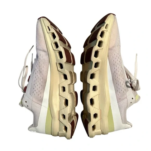 On Running Cloudmonster Running Sneaker Frost Acacia light gray yellow 9.5 - Picture 8 of 11